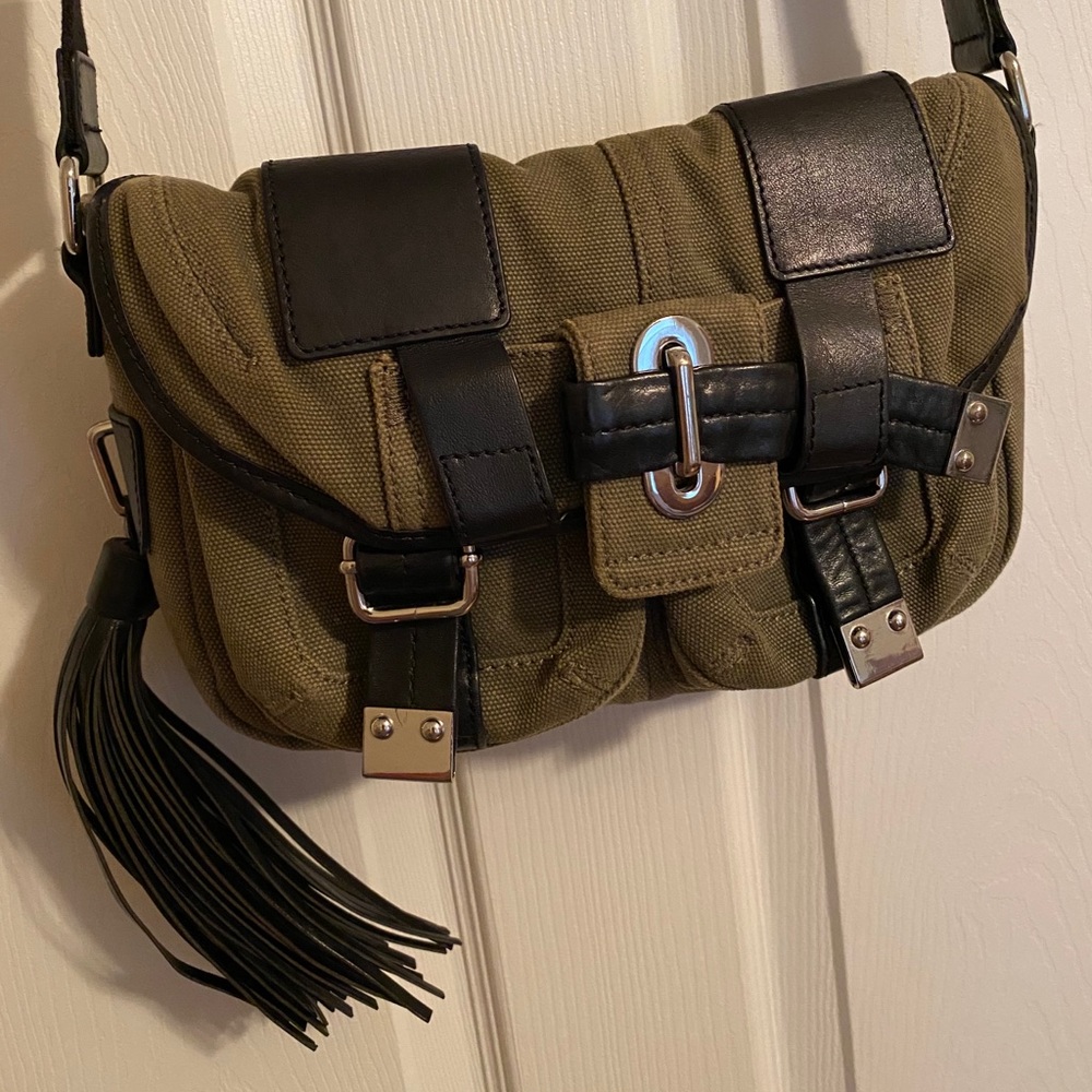 L.A.M.B. Green Messenger Bag by Gwen Stefani LAMB